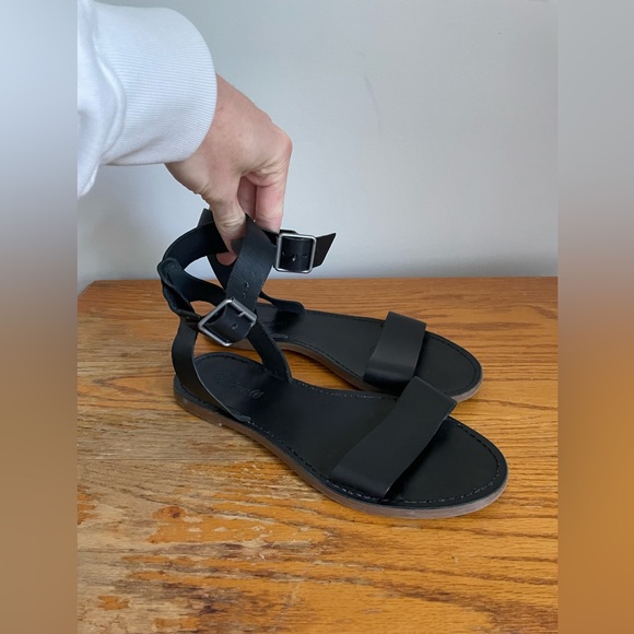 Madewell The Boardwalk Ankle Strap Sandals Womens Size 8.5 - Picture 2 of 6